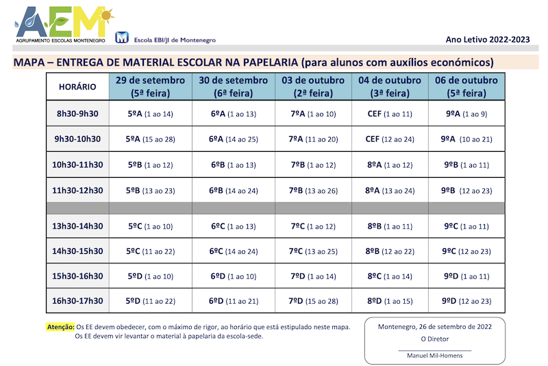 2 3 ciclo entrega material papelaria